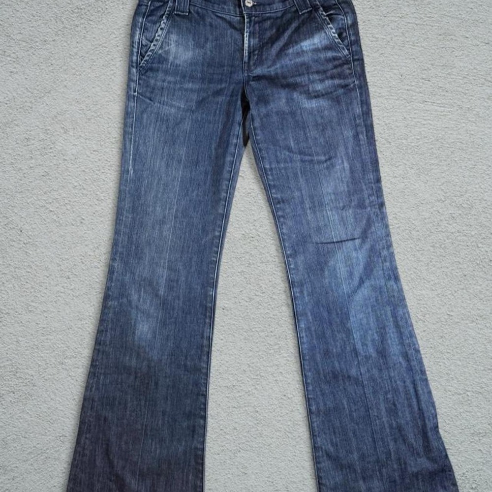 7 For All Mankind Vintage Y2K Dark Wash Bootcut Jeans Made in USA Size 27